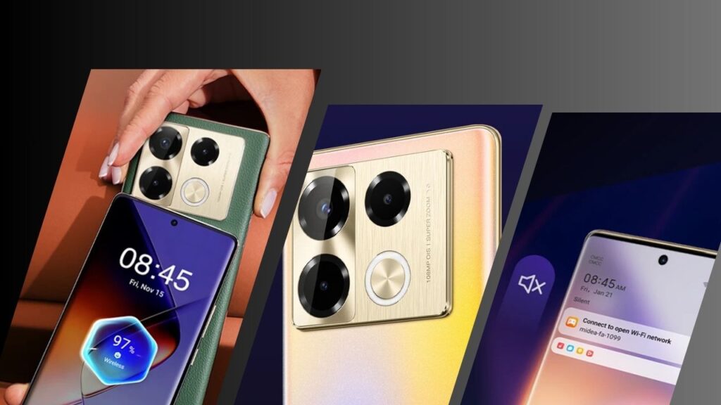 Infinix Note 40 Pro front design with curved AMOLED display