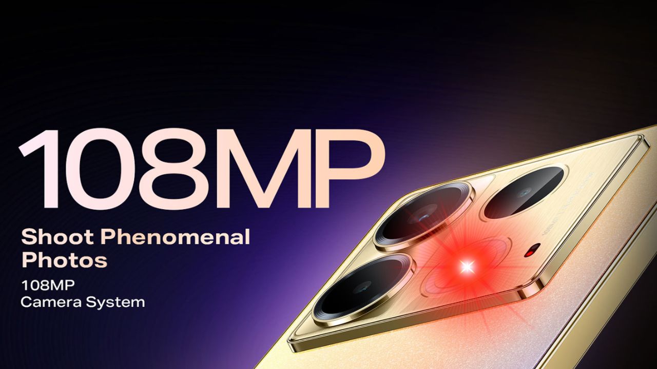 Infinix Note 40 with 108MP main camera for high-resolution photography