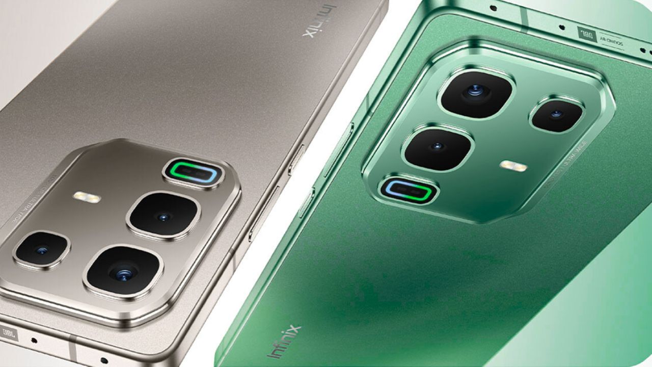 Infinix Note 50 Pro showcasing sleek design, curved AMOLED display, and premium build quality